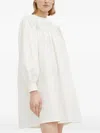 Resume Smocked Long-sleeve Dress In White