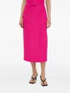 Resume Split Back Skirt In Pink