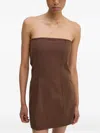 Resume Strapless Mini Dress In Brown