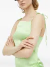 Resume Tie-strap Gathered Dress In Metallic
