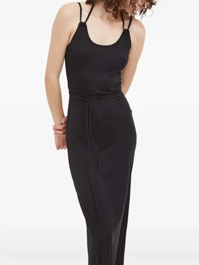 Resume Tie-waist Open-back Midi Dress In Black