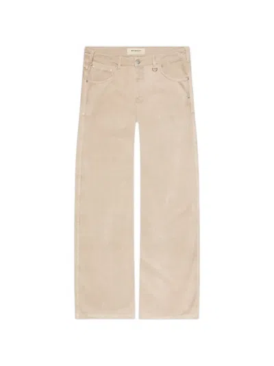 Reternity Canvas Wrinkled Trousers In Neutral