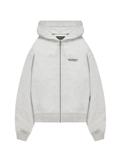 Reternity Creative Dept Zip-up Hoodie In Gray