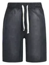Reternity Drawstring Cotton Shorts In Black
