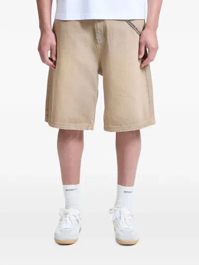 Reternity Essential Denim Shorts In Neutral