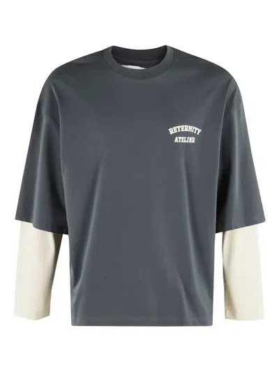 Reternity Graphic-print T-shirt In Grey
