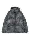 Reternity Hooded Puffer Jacket In Gray