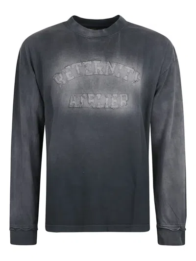 Reternity Logo-appliqué T-shirt In Black