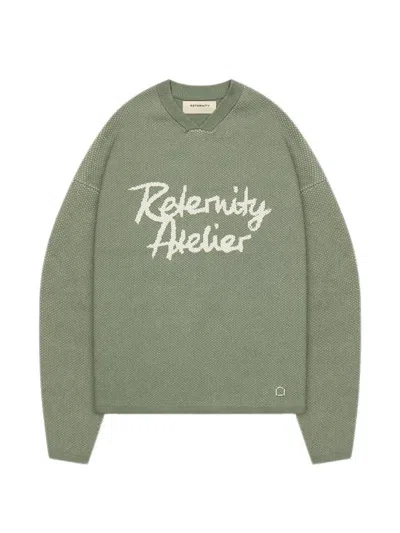 Reternity Logo-detail Sweater In Green