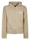 Reternity Logo-print Zip-up Hoodie In Brown