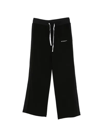 Reternity Logo-print Drawstring Track Pants In Black