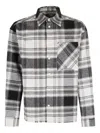 Reternity Plaid-pattern Flannel Shirt In Black