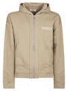 Reternity Logo-print Zip-up Hoodie In Brown