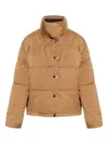 Rethinkit Studios Button Padded Puffer Jacket In Brown