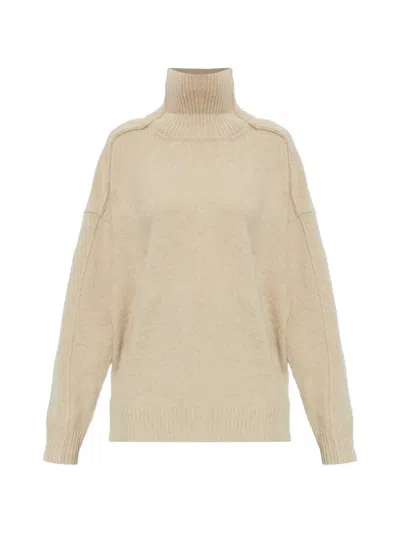 Rethinkit Studios Chamonix Logo-patch Turtleneck Sweater In Neutral
