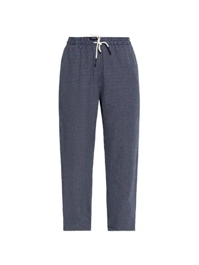 Rethinkit Studios Checked Trousers In Blue
