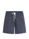 Rethinkit Studios Check-pattern Drawstring Shorts In Blue