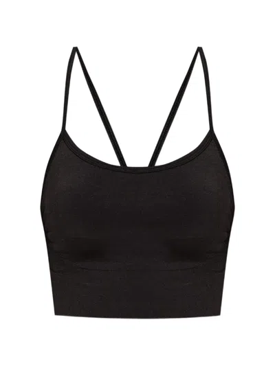 Rethinkit Studios Cross-back Sports Top In Black