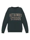 Rethinkit Studios Embroidered-logo Sweatshirt In Green