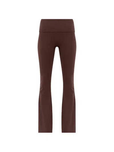 Rethinkit Studios Flared Leggings In Brown