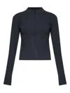 Rethinkit Studios Half-zip-neck Top In Black