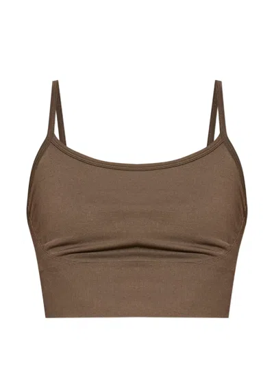 Rethinkit Studios Hilde Cross-back Top In Brown
