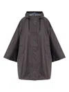 Rethinkit Studios Hooded Cape Jacket In Gray