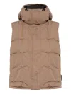 Rethinkit Studios Hooded Gilet In Brown