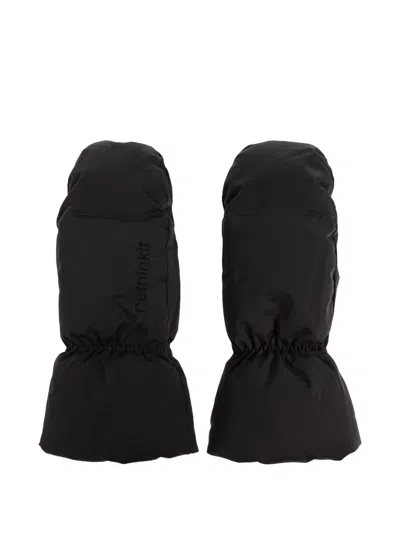 Rethinkit Studios Logo-detail Mittens In Black