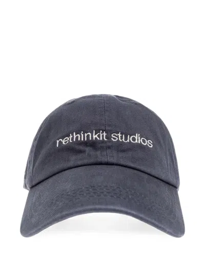 Rethinkit Studios Logo-embroidered Baseball Cap In Blau