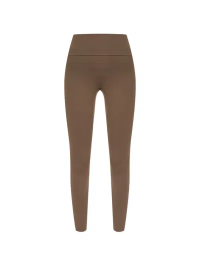 Rethinkit Studios Logo-patch Leggings In Brown