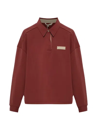 Rethinkit Studios Logo-patch Polo Shirt In Brown