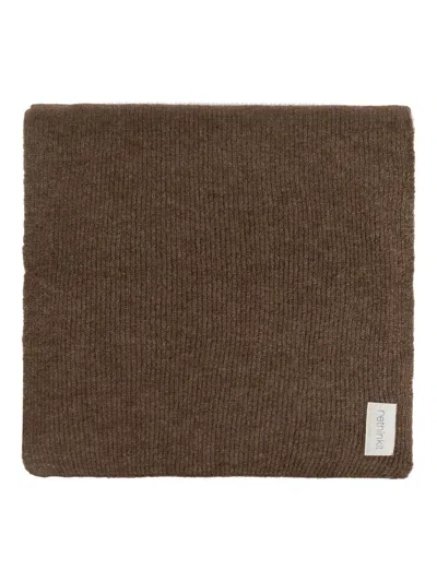 Rethinkit Studios Mélange-effect Scarf In Brown