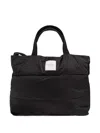 Rethinkit Studios Padded Top-handles Tote Bag In Black