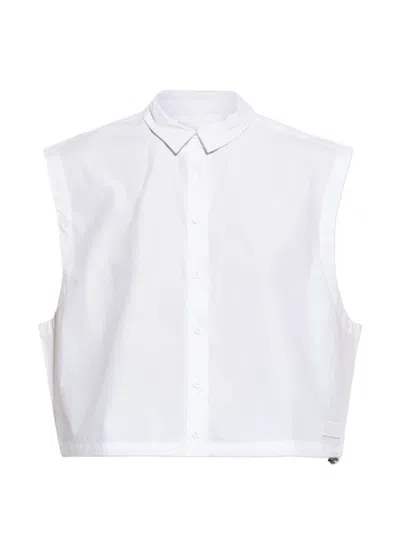 Rethinkit Studios Polo-collar Sleeveless Shirt In Multi