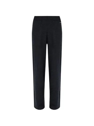 Rethinkit Studios Straight-leg Wool Trousers In Blue