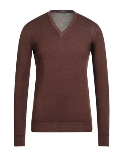 Retois Man Sweater Brown Size S Merino Wool