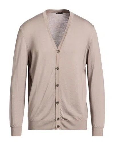 Retois Man Cardigan Beige Size Xxxl Merino Wool In Neutral