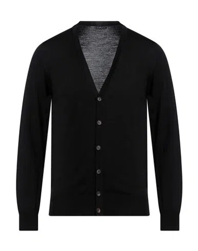 Retois Man Cardigan Black Size L Merino Wool