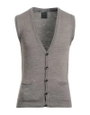 Retois Man Cardigan Brown Size L Merino Wool, Acrylic