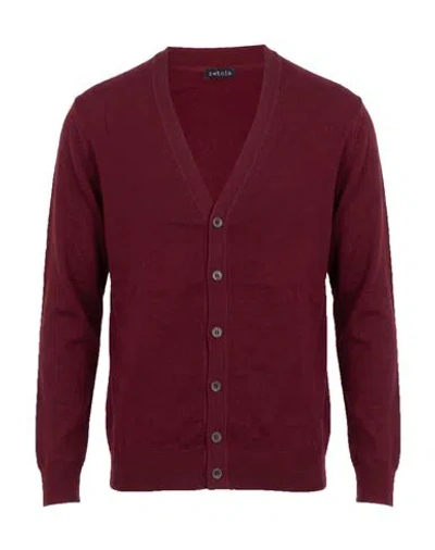 Retois Man Cardigan Burgundy Size Xl Merino Wool