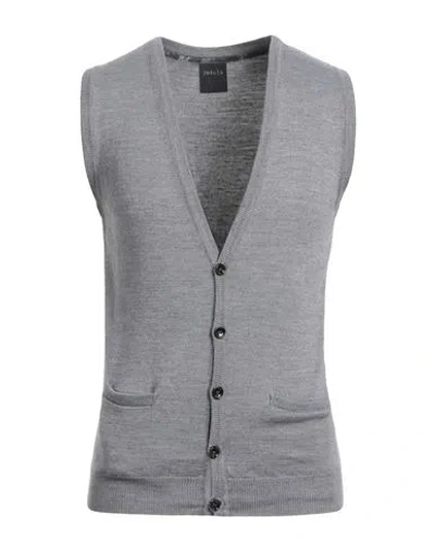 Retois Man Cardigan Grey Size L Merino Wool, Acrylic