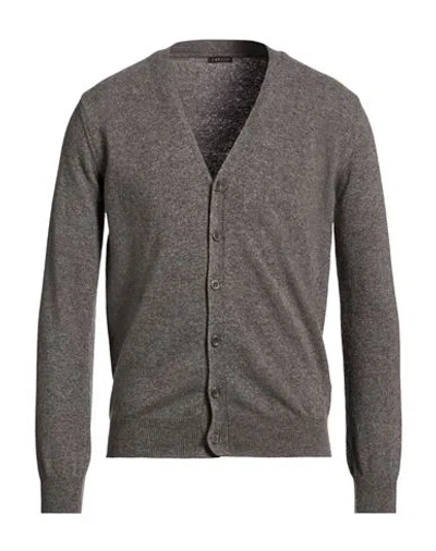 Retois Man Cardigan Grey Size Xl Merino Wool In Gray