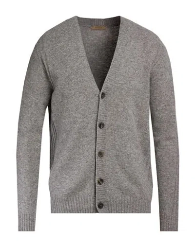 Retois Man Cardigan Grey Size Xl Wool, Polyamide In Gray