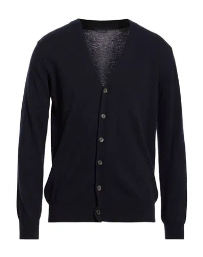 Retois Man Cardigan Midnight Blue Size Xxl Merino Wool