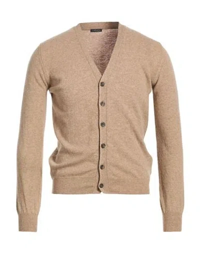 Retois Man Cardigan Sand Size Xl Wool In Multi