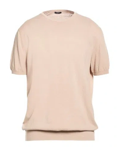 Retois Man Sweater Beige Size Xxxl Cotton In Pink