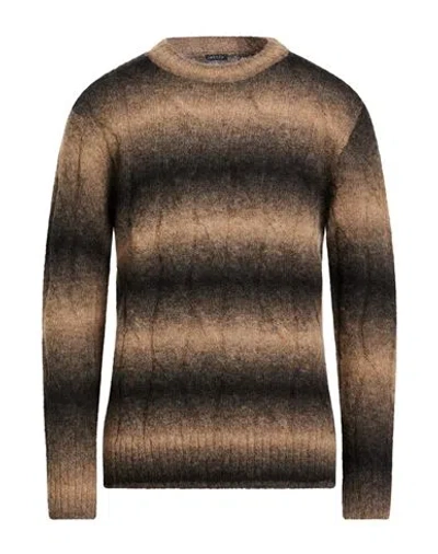 Retois Man Sweater Black Size Xl Alpaca Wool, Polyester In Multi