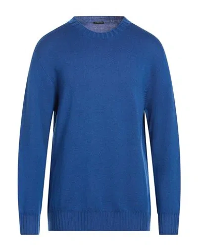 Retois Man Sweater Blue Size Xxxl Merino Wool