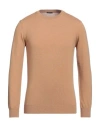 Retois Man Sweater Camel Size Xl Cashmere, Merino Wool In Beige